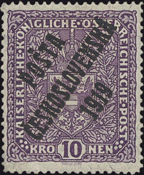 �SR - zn. 51 III, 10K �ilkovan� pap�r, p�etisk II. typu. 